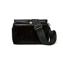 Load image into Gallery viewer, DELUXE BUM BAG 2.0 Black Faux Fur