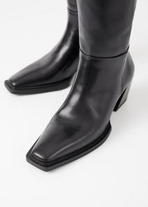 ALINA Black Western Boots