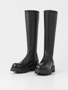 Black Leather Tall Boots