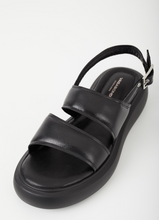Load image into Gallery viewer, BLENDA Black Strappy Sandals
