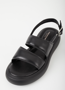 Black Low Flatform Sandal