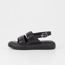 Load image into Gallery viewer, BLENDA Black Strappy Sandals