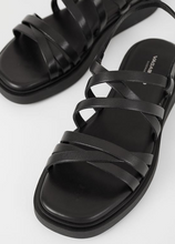 Load image into Gallery viewer, top view strappy sandals