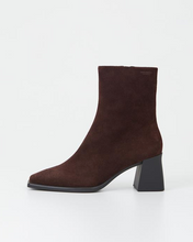 Load image into Gallery viewer, Brown Suede Dressy Ankle Boots