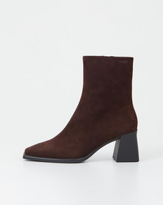 HEDDA Brown Suede Ankle Boots