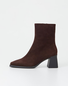 Brown Suede Dressy Ankle Boots