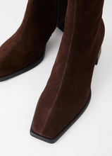 Load image into Gallery viewer, Brown Suede Ankle Boots