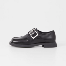 Load image into Gallery viewer, JACLYN Black Buckle Loafers