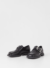 Load image into Gallery viewer, JACLYN Black Buckle Loafers