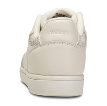 Load image into Gallery viewer, Back view of Woden Bjork white sneaker