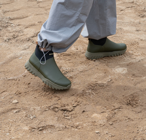 Olive Green Ankle Rain Boots