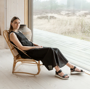 LINE Black Sandals