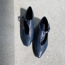 Load image into Gallery viewer, KOKO yuko imanishi Airforce Blue Leather Shoe