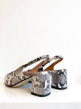 Load image into Gallery viewer, EXOTIC SLING Snakeskin Embossed Leather Slingback