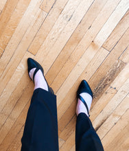 Load image into Gallery viewer, CROSSOVER Black Leather Flat Shoe