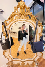 Load image into Gallery viewer, RUBIC SLINGBACK Black Leather Slingbacks