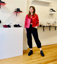 Load image into Gallery viewer, PERF FLATFORM OX Black Shoes