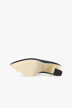 Load image into Gallery viewer, Sole of Navy suede shoe