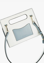 Load image into Gallery viewer, BLUE SQUARE HANDLE Leather Handbag