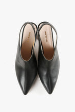 Load image into Gallery viewer, RUBIC SLINGBACK Black Leather Slingbacks