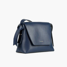 Load image into Gallery viewer, SHOULDER POUCH Navy Leather Handbag