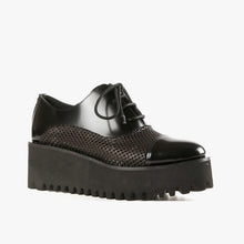 Load image into Gallery viewer, PERF FLATFORM OX Black Shoes