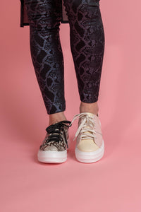 SWEET TREAT Pink Snakeskin Sneaker