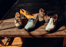 Load image into Gallery viewer, Five lace-up oxfords from the BUS STOP X Ground collection