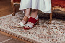 Load image into Gallery viewer, MOLTEN Red &amp; Grey Strappy Sandal