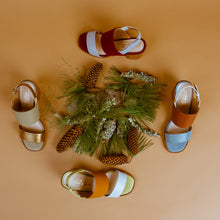 Load image into Gallery viewer, TERRAIN White &amp; Tan Strappy Sandal