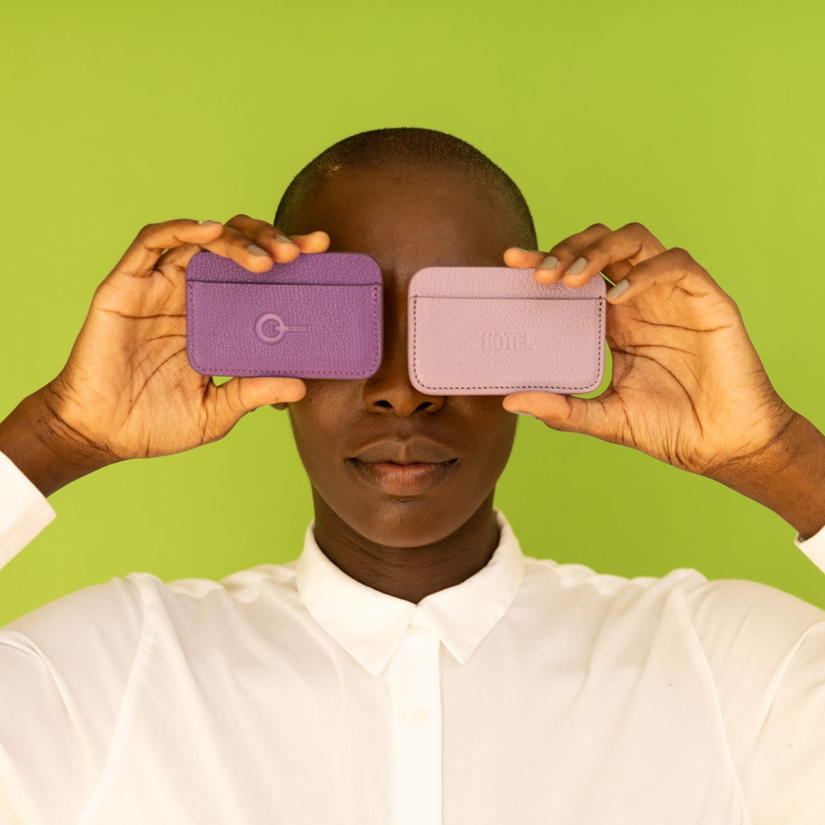 Purple Leather Wallet | Purple Credit Card Holder | Purple Mini Wallet