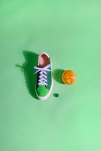 Load image into Gallery viewer, JADE Green Suede and Leather Sneakers