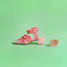 Load image into Gallery viewer, PINK TOPAZ Pink Strappy Sandals
