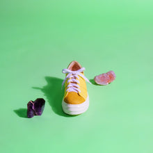 Load image into Gallery viewer, Yellow Lace Up Sneaker