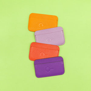 Orange Lilac Red or Purple Mini Wallets