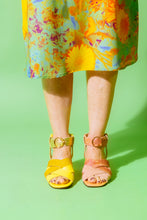 Load image into Gallery viewer, AMBER Yellow Strappy Sandals