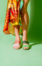 Load image into Gallery viewer, PINK OPAL Pink Suede &amp; Gold Sandals