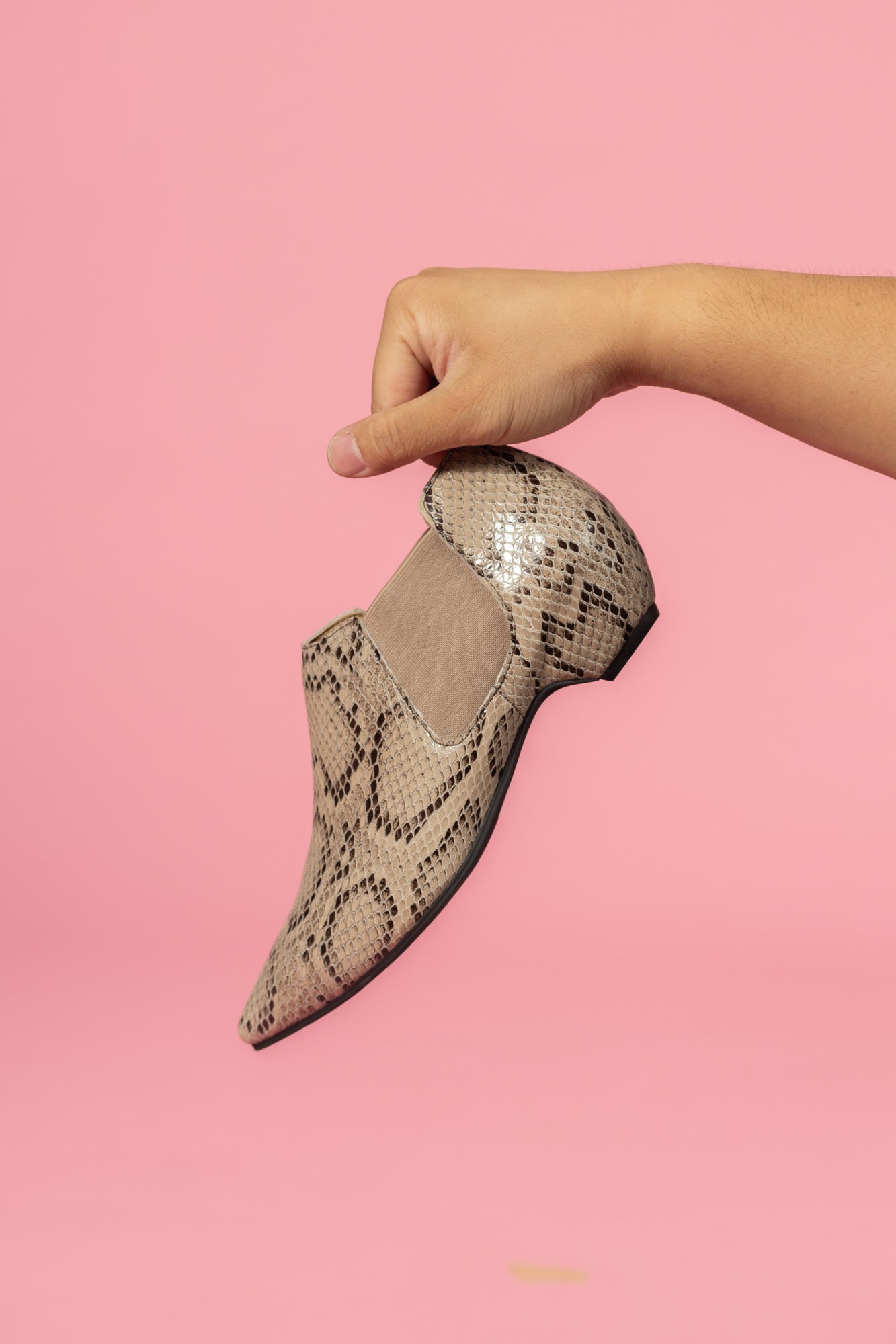 Tan snakeskin discount booties