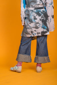 LYNETTE Turquoise Tie Dye Oxfords