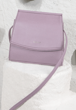 Load image into Gallery viewer, Lavender light purple vegan leather crossbody handbag