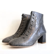 Load image into Gallery viewer, GIG GREY CROC Ankle Boot
