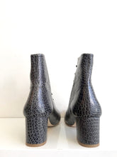 Load image into Gallery viewer, GIG GREY CROC Ankle Boot