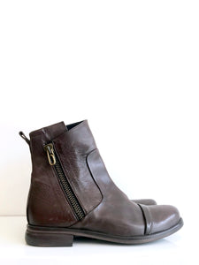 P-1170 BROWN Leather Ankle Boot