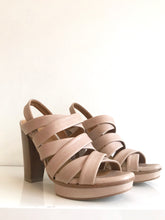 Load image into Gallery viewer, UFO - Open-Toed Strappy Sandal in a Soft Beige Leather