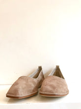 Load image into Gallery viewer, 678 - Flat Slip on Shoe in a Soft Light Tan Suede