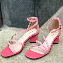 Load image into Gallery viewer, SQUARED OFF Pink Leather Sandal