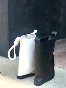 KOJI CREAM Leather Shoulder Bag