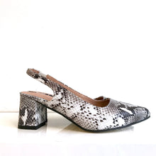 Load image into Gallery viewer, EXOTIC SLING Snakeskin Embossed Leather Slingback