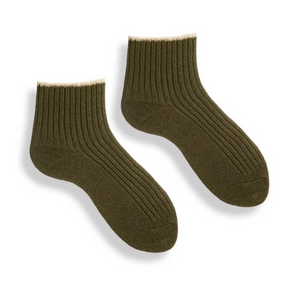 WOMEN'S TIPPED RIB SHORTIE SOCK