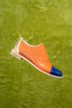 Load image into Gallery viewer, PORTOKALIA Orange Leather Oxfords